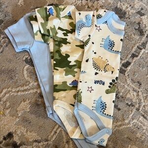 Dinosaur short sleeve onesies - Mon Cheri Baby